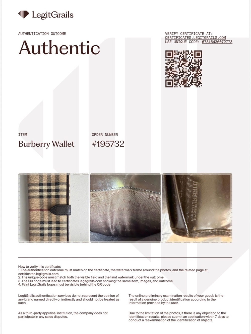 Authentic Burberry Haymarket Check Continental Wallet Brown Leather - Picture 16 of 16